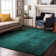 Premium Machine Washable Cerrito AMF554 Teal Rug