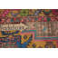 Tapis de couloir traditionnel en laine rétro 3 x 10