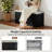 Fluted Shoe Storage Bench With Cushion, 2-Tier Entryway Bench With Storage, Hidden Shoe Cabinet, Entry Way Benches With Storage,For Hallway, Living Room, Bedroom-1196965319