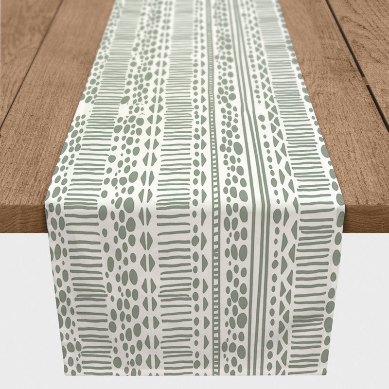 Foran Table Runner, 90" x 16", Green