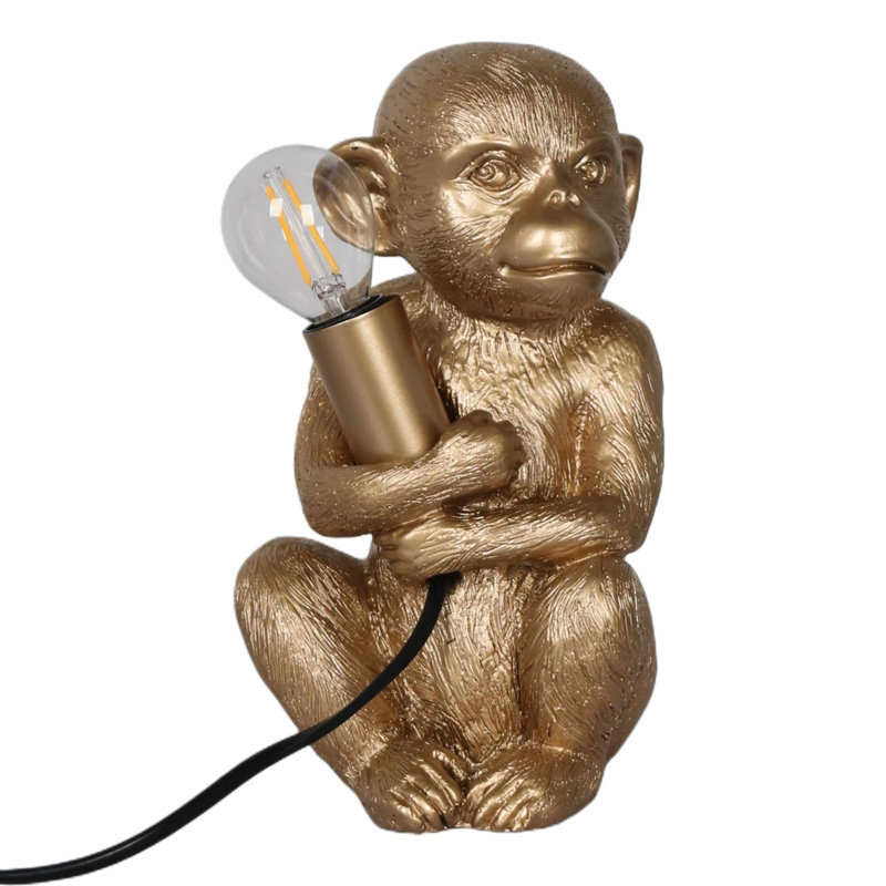 Avelynn Resin Novelty Lamp, Gold Resin