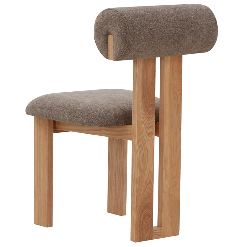 AllModern Dellar Boucle Upholstered Back Dining Chair & Reviews | Wayfair