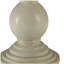 Table d'appoint blanc antique avec base piédestal
