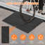 Heavy Duty Rubber Threshold Ramp for Driveway and Curb, 1130kg  Load, 3 Channel Wire Cover, Non-Slip, Reflective Safety Strips, Portable Access for Wheelchair, Scooter, Motorcycle, 35.5 x 24 x4in