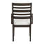 Chaise avec accoudoirs rembourrés (ensemble de 2)
