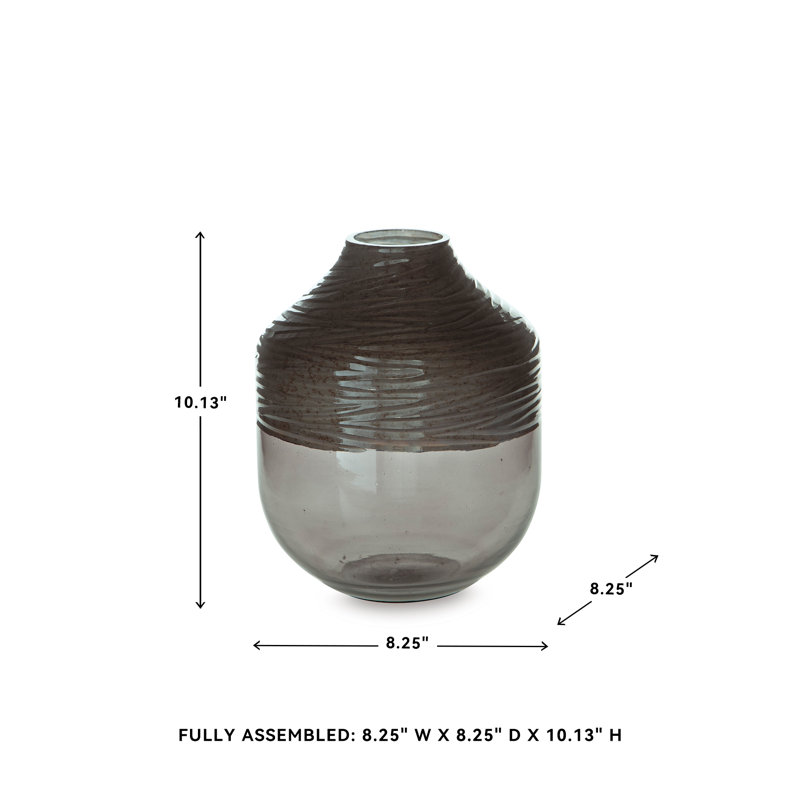 Vase Naytasha, H 10 po x l 8 po x P 8 po