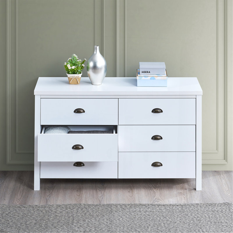 SAFARI 6 Drawer Master Dresser With Interlock Drawer Feature, Ideal For Bedroom And Closet Organization.