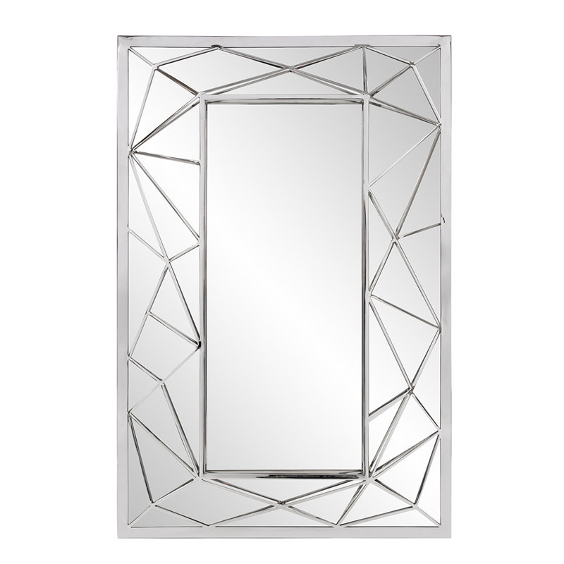 Sams Stainless Steel Rectangle Mirror, 23" x 35"
