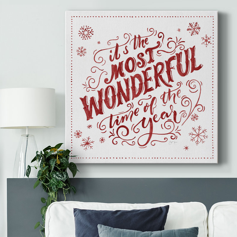 «Most Wonderful On Canvas», art textuel, H 32 po x l 32 po x P 1,5 po