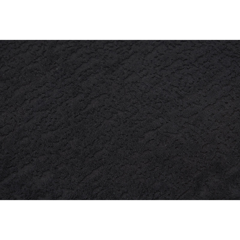 Méridienne courbée Compression, Chenille noir, Noir