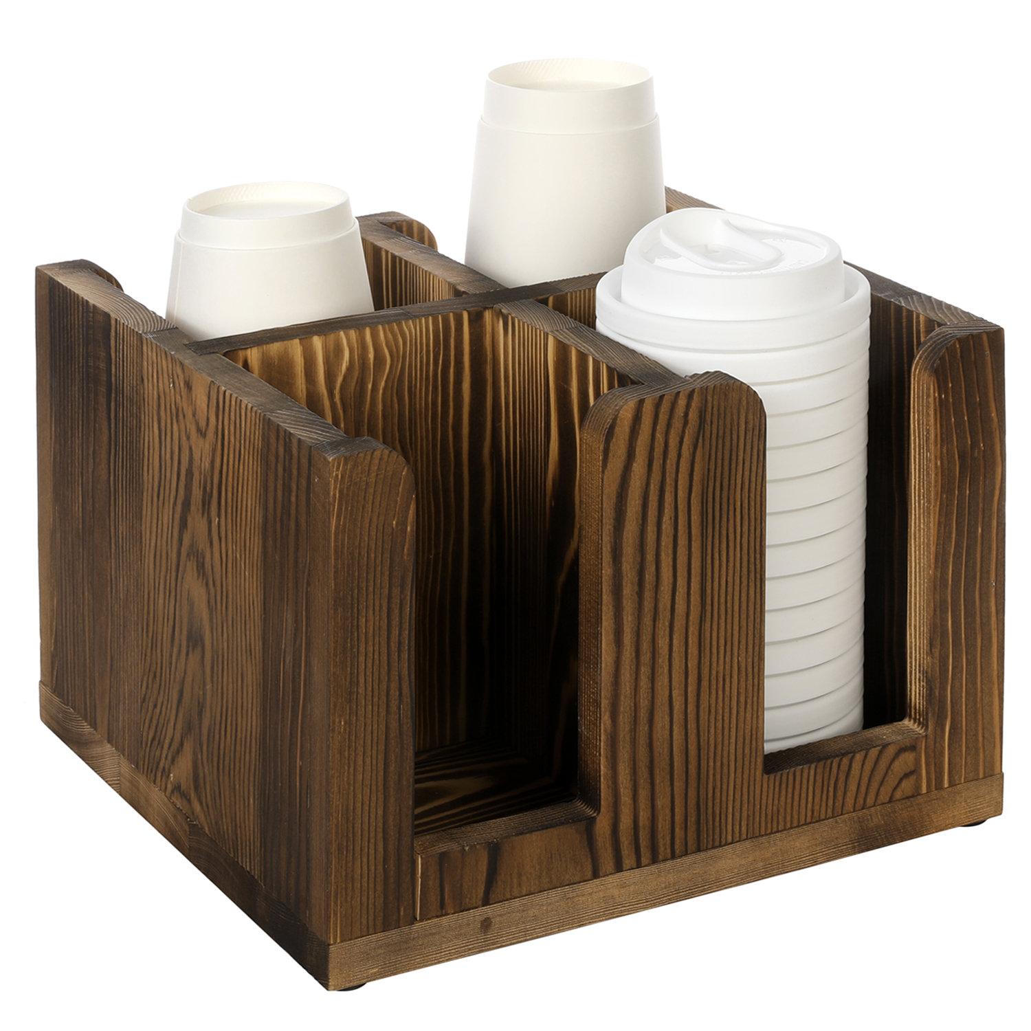 Acrylic Coffee & Tea Station Organizer with Wood Tray – MyGift