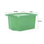 Wham Crystal 28L Plastic Storage Box Pack of 5 Tint Leprechaun green