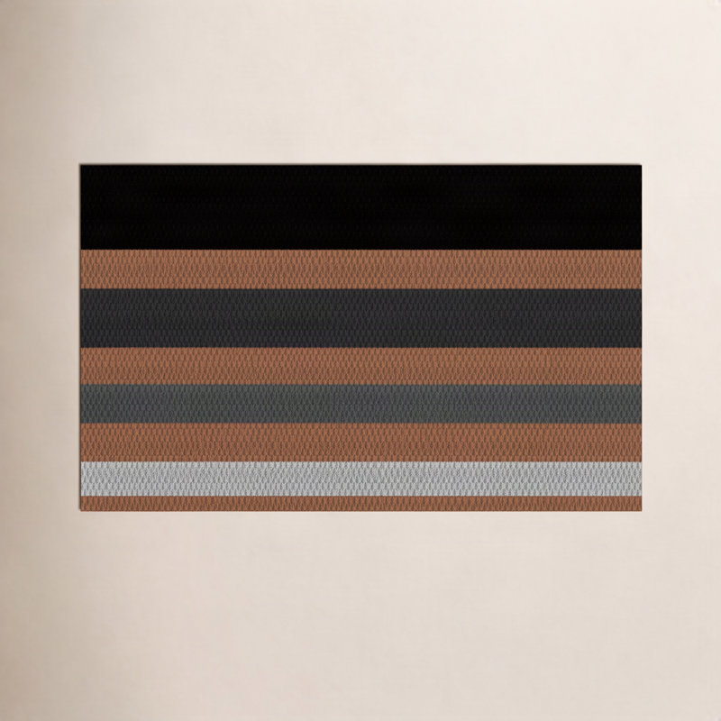 Neighburly Non-Slip Striped Outdoor Doormat