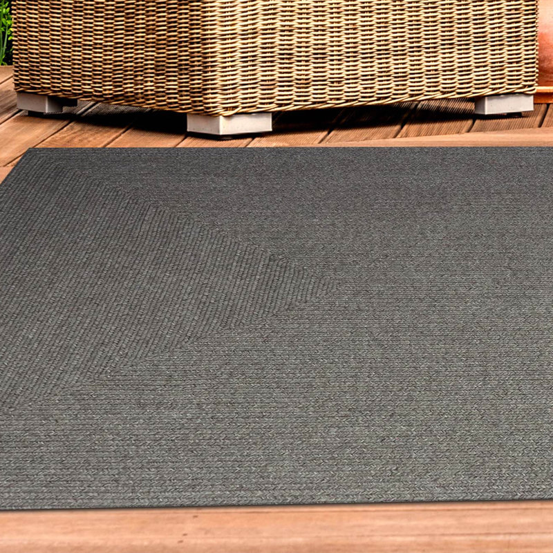 Tapis intérieur / extérieur en toile tressée Neufeld, Rectangle de 5 pi x 8 pi