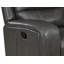 Fauteuil inclinable et oscillant en cuir Joela-94566790-99401252