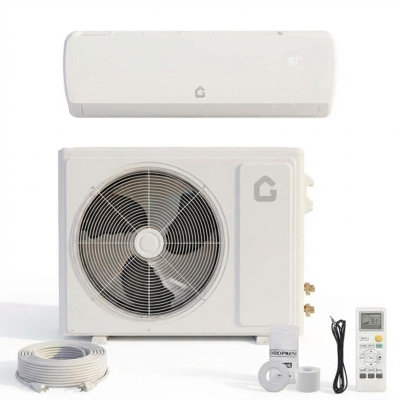 9000 BTU Ductless Mini Split Air Conditioner & Heat Pump – 19 SEER2, 115V Inverter System with 10ft Pre-Charged Line, Cools up to 450 Sq.Ft, 4-in-1 Cooling/Heating/Dehumidifying/Fan