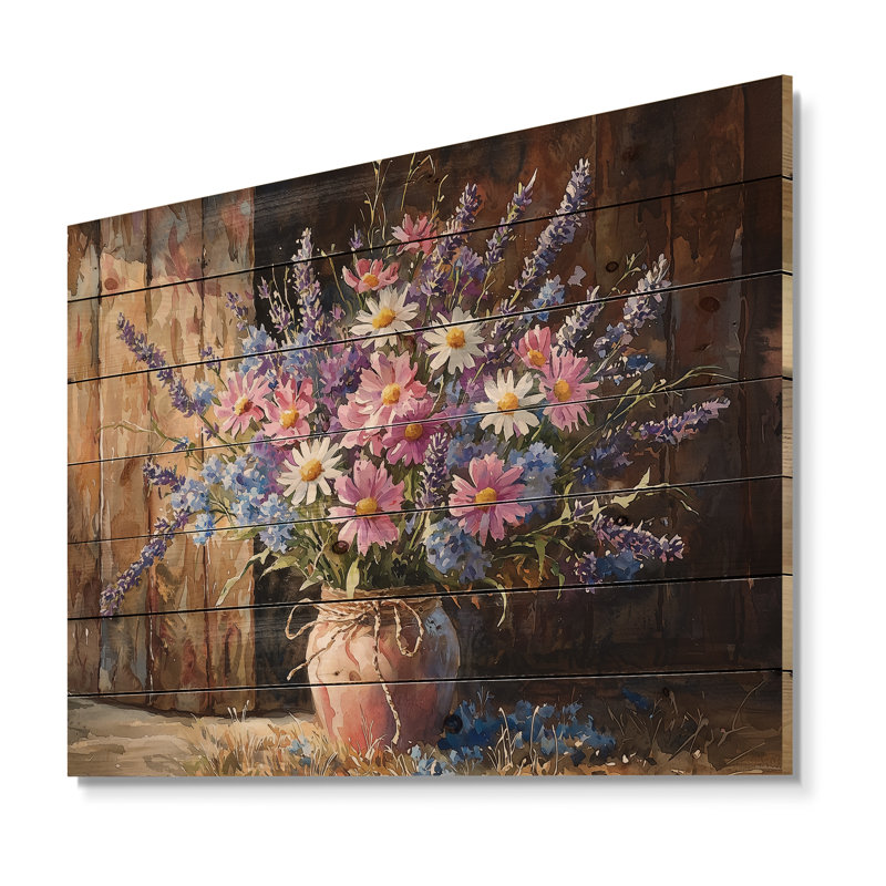Décoration de jardin champêtre en bois de pin, H 30 po x l 40 po x P 0,78 po