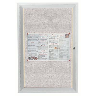 Tableau d’affichage mural fermé