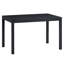 Table de salle à manger Frey, plateau rectangulaire de 47 pouces, bois noir scandinave