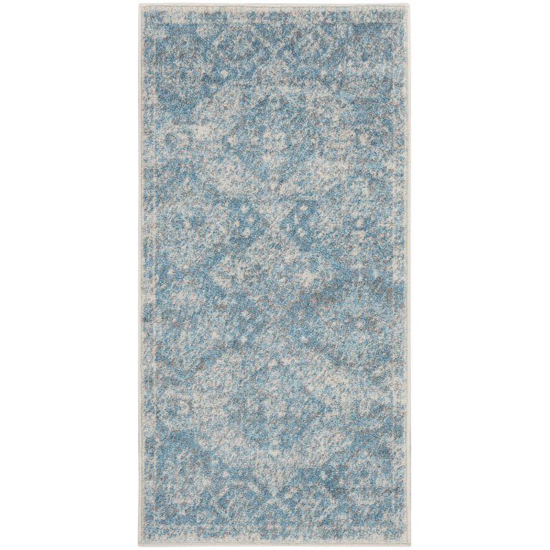 Tapis bleu clair, Rectangle 2 pi x 4 pi