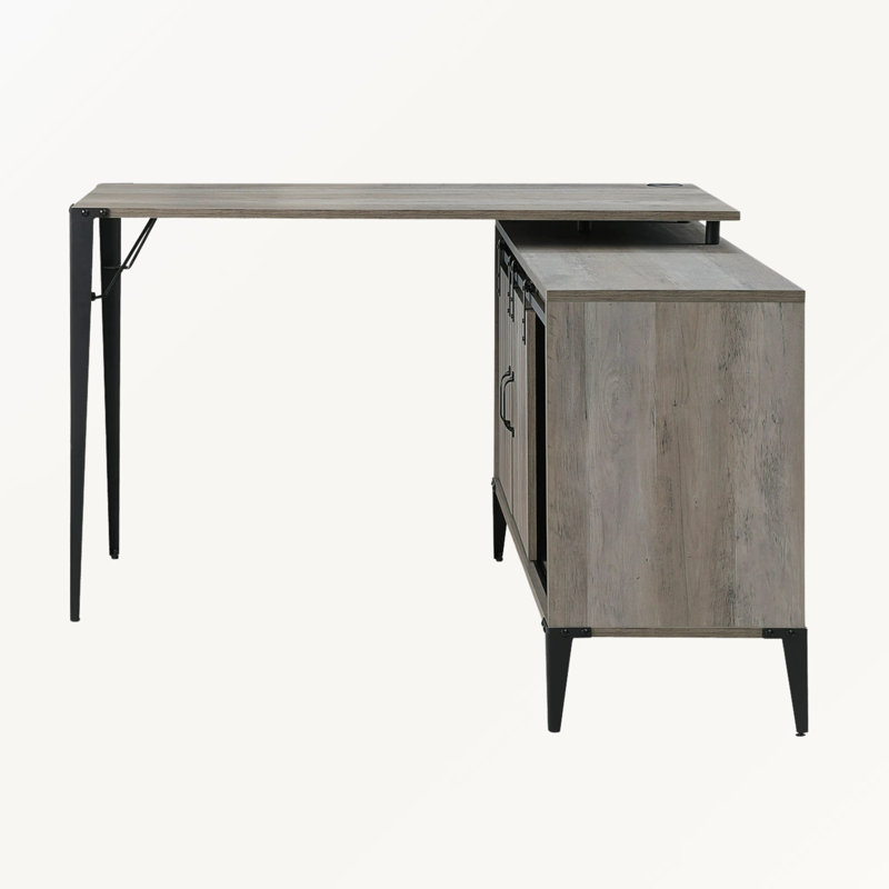 Quenth desk with finish, Gray
