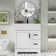 Breonica 30" Single Bathroom Vanity with Ceramic Sink Top, Zinc Alloy Faucet, Soft-Close Doors