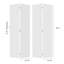 18 po X 84 po Porte pliante en vinyle blanc uni avec trousse de quincaillerie-125615838
