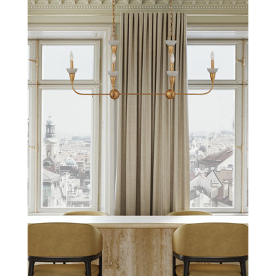 Aurelia Frost Rectangular Chandelier