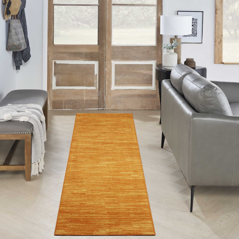 Tapis intérieur / extérieur Mullean Sandy, Tapis de couloir 2 pi 2 po x 10 pi