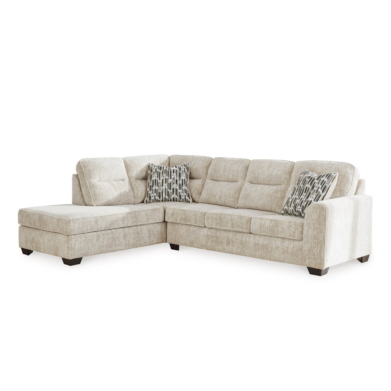 Jaspriya Upholstered L-Shaped Sectional, Left Hand Facing, Gunmetal