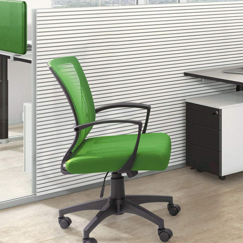 Chaise de bureau nervurée, Vert