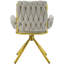 Helmville Tufted Velvet Metal Armchair (1Pcs)-124817109