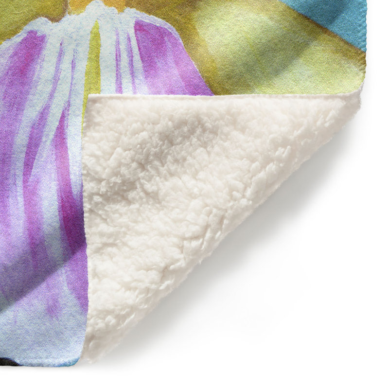 Couverture orchidée pâle , 51 po x 60 po