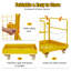 Forklift Safety Cage 36"x36" for 1 or 2 People, Forklift Man Basket 1200 Lbs, Foldable Forklift Work Platform