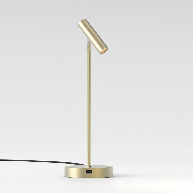 Enna Desk USB C, Matte Gold