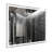 60X40 Inch Oversized LED Bathroom Mirror Wall Mounted Mirror With 3 Color Modes  Aluminum Frame Large Wall Mirror For Bathroom