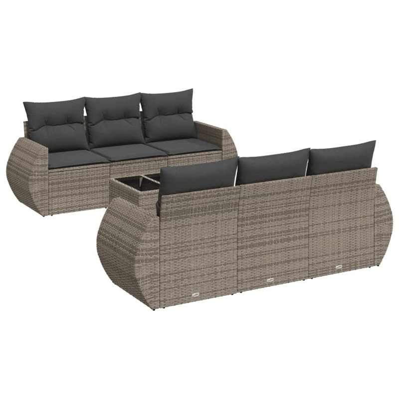 Vidaxl Patio Sofa Set 7 Pieces