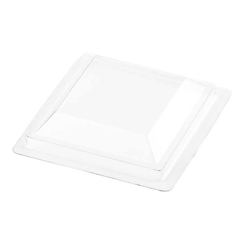 Restaurantware-LIDS ONLY: 1.8 Inch Bonito Dessert Cup Lids, 100 Plastic For Bonito Appetizer Cups - Cups Sold Separately, Snug Fit, Clear Plastic Dessert Shooter Lid, Secure Fit