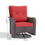 4 chaises de patio pivotantes en rotin avec coussins Ilijah-985207086