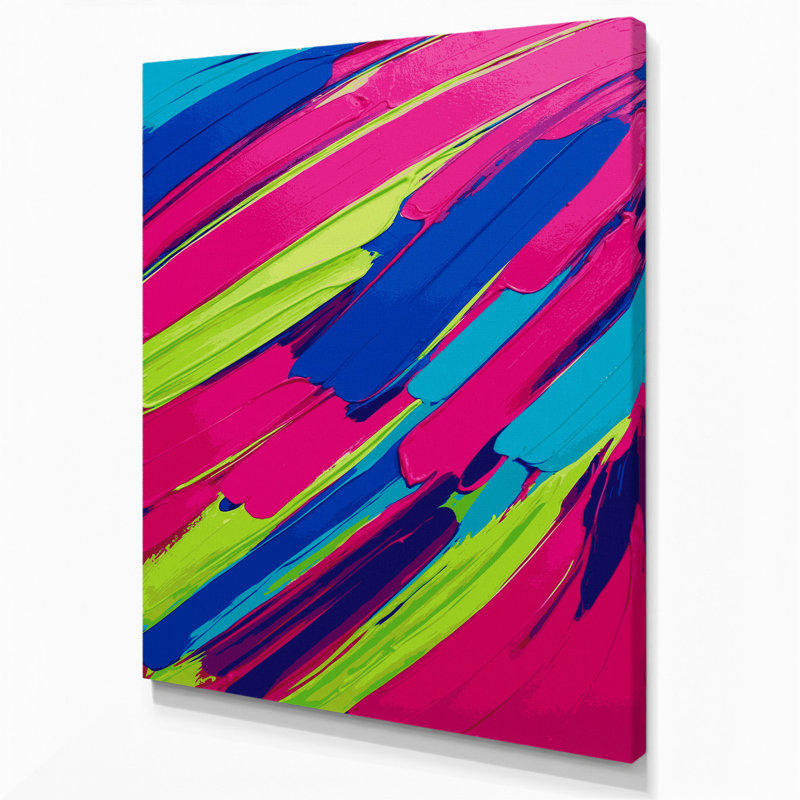 Art abstrait sur toile 43, H 14 po x l 11 po