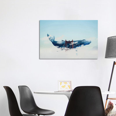 Whale Watching In San Fran by David Loblaw - Print on Canvas