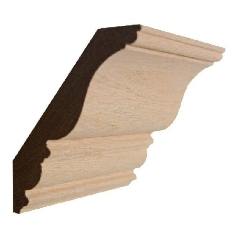 Couronne EWCR27 sans finition, Chêne rouge, H 4,5 po x l 0,875 po x P 94 po
