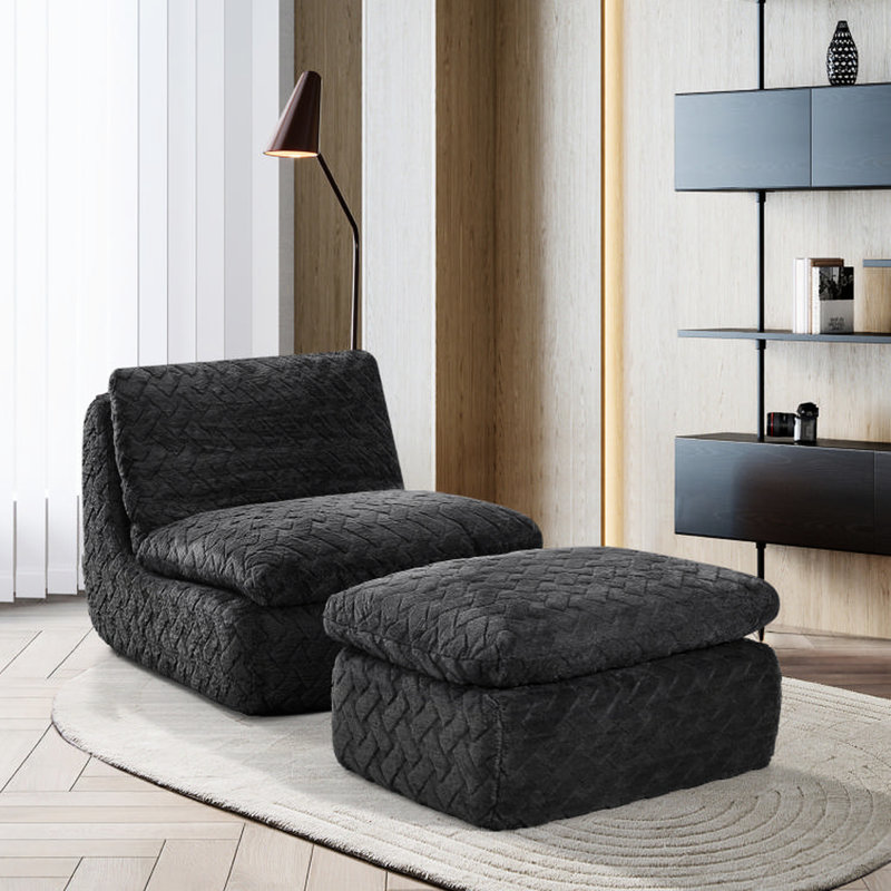 Fauteuil pivotant à compression complète avec velours côtelé, pivotant à 360 degrés, conception ergonomique, largeur de 41,75 po, compression de 73 lb, mousse à mémoire de forme haute densité, rotation de maintien au chaud, large,
