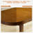 Classic rectangular brown solid wood dining table