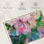 Abstrait pivoines, reproduction sur toile-1497351625