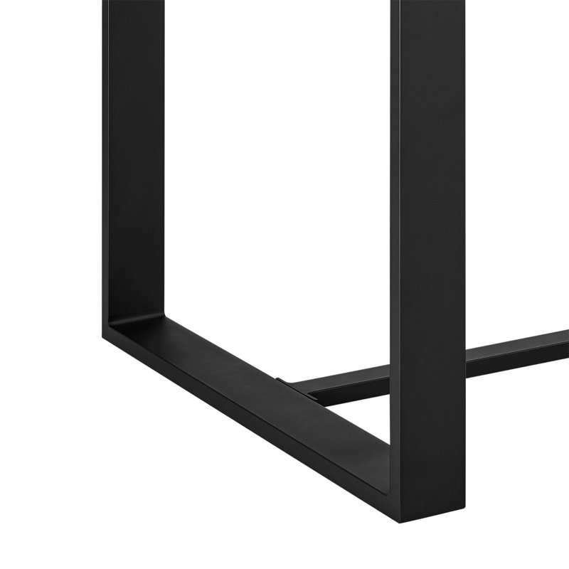 Chervonne Rectangular Aluminum Outdoor Dining Table, 37" H x 59" W x 35.5" D