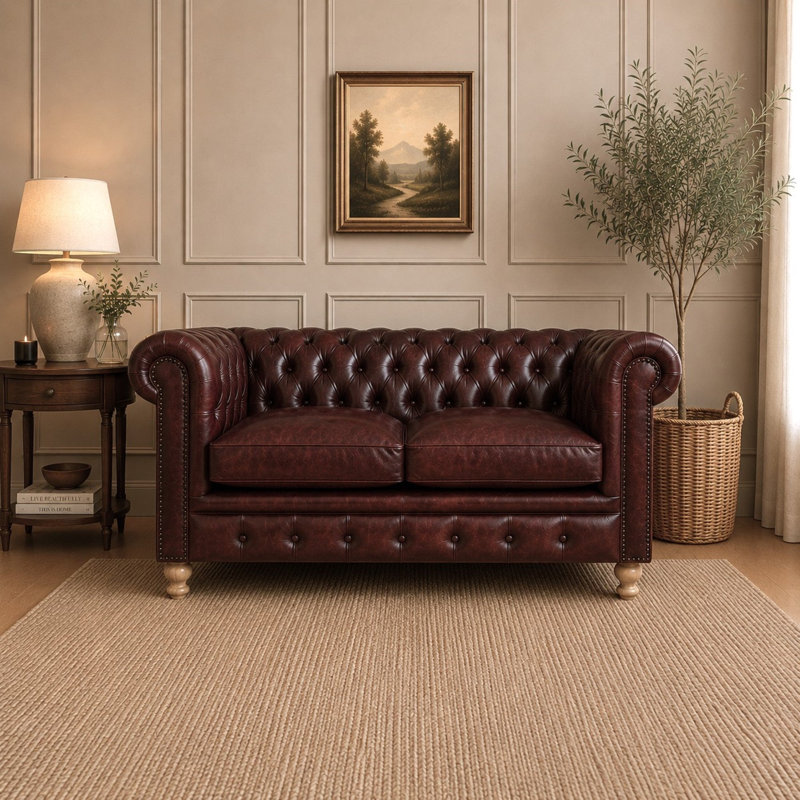 2 Seater Leather Sofa