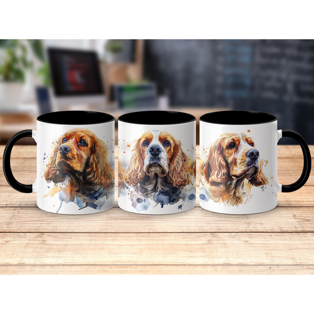 Artistic Watercolor Cocker Spaniel Dog Collection 11oz Coffee Mug