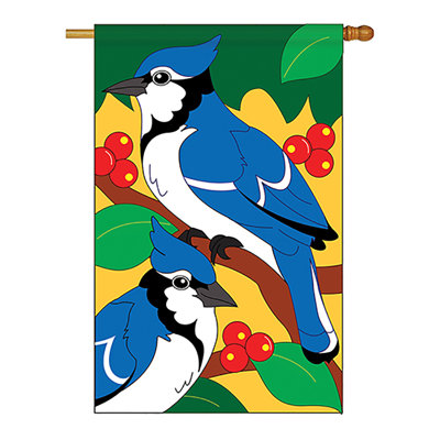 Verbana Double Sided 40'' H x 28'' W Polyester House Flag