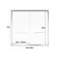 Porte de douche coulissante double en aluminium H 57 po x l 60 po-114675933